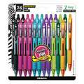 Pens | Zebra 12271 Z-Grip Medium 1 millimeter Retractable Ballpoint Pen - Assorted Artistic Ink/Barrel Colors (1-Set) image number 0