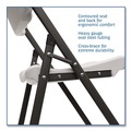 Office Chairs | Iceberg 64003 Rough n Ready 15.25 in. Seat Height Supports Up to 350 lbs. Commercial Folding Chair - Platinum Seat/Back, Black Base image number 5