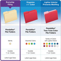 File Folders | Pendaflex 752 1/3-3 0.75 in. Expansion Letter Size Manila File Folders - Manila (100/Box) image number 5
