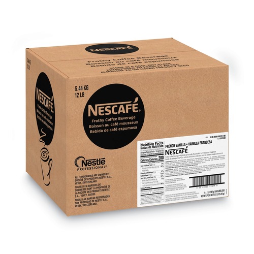 Coffee | Nescafe 12025548 2 lb Bag Frothy Coffee Beverage - French Vanilla (6/Carton) image number 0