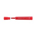 Permanent Markers | Universal UNV07052 Broad Chisel Tip Permanent Marker - Red (1 Dozen) image number 6