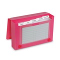 Sheet Protectors | C-Line 58335 Holds (100) 3 in. x 5 in. Cards 5.38 in. x 1.25 in. x 3.5 in. Polypropylene Index Card Case - Assorted Colors image number 3