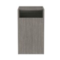 Office Filing Cabinets & Shelves | Alera ALEVA542822GY 15.63 in. x 20.5 in. x 28.5 in. Valencia Series Full Pedestal File Left or Right 2 Legal/Letter-Size File Drawers - Gray image number 2