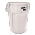 Trash Cans | Rubbermaid Commercial 1779740 BRUTE 44 Gallon Vented Round Resin Container - White (4/Carton) image number 0