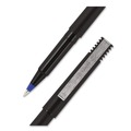 Pens | uni-ball 2013566 Extra-Fine 0.5 mm Stick Roller Ball Pen - Blue Ink Black/Blue Barrel (72/Pack) image number 1