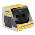 Sticky Notes & Post it | Post-it Pop-up Notes OWL-330-BK Pop-Up Note Dispenser For 3 in. x 3 in. Pads Includes 45-Sheet Citron Super Sticky Dispenser Pop-Up Pad - Owl-Shaped Black image number 1