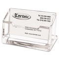 Desktop Organizers | Kantek AD-30 4.1 x 1.9 x 2.1 Acrylic Business Card Holder, Holds 80 Cards - Clear image number 2