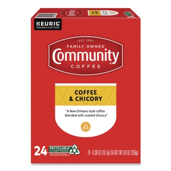 PRODUCTS | Community Coffee 5000374326 Coffee K-Cup - Chicory (24/Box)