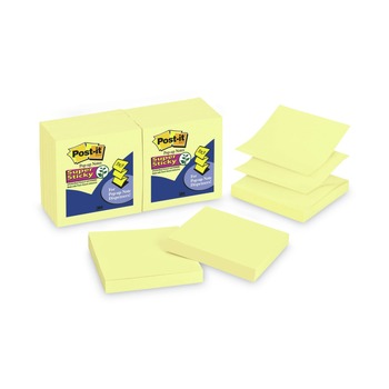 PAPER AND PRINTABLES | 3M R330-12SSC 3 in. x 3 in. Pop-up Note Refill - Canary Yellow (12/Pack)