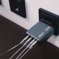 Back to School Sale | Verbatim 32202 100 Watts 4-Port GaN Wall Charger - Black/Gray image number 4
