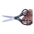 Arts & Crafts Supplies | Westcott 15585 8 in. Long 3.25 in. Cut Length KleenEarth Basic Plastic Handle Scissors - Straight Black Handle (3/Pack) image number 2