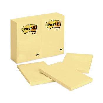 PRODUCTS | Post-it Notes 659 4 in. x 6 in. Original Pads - Canary Yellow (100-Sheets/Pad, 12-Pads/Pack)
