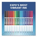 Washable Markers | EXPO 86003A Low-Odor Bullet Tip Dry-Erase Marker - Fine/Blue (1-Dozen) image number 3