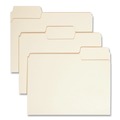 File Folders | Smead 10401 0.75 in. Expansion 1/3-Cut SuperTab Top Tab 14-pt Manila File Folders - Letter Size/Manila (50/Box) image number 0