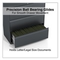 Office Filing Cabinets & Shelves | Alera 25491 36 in. x 18.63 in. x 40.25 in. 3 Legal/Letter/A4/A5 Size Lateral File Drawers - Charcoal image number 2