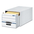 Boxes & Bins | Bankers Box 00722 16.75 in. x 19.5 in. x 11.5 in. STOR/DRAWER Basic Space-Savings Storage Drawers for Legal Files - White/Blue (6/Carton) image number 1