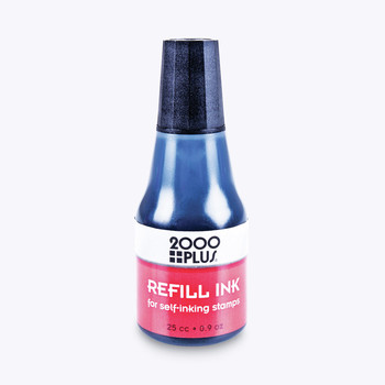  | COSCO 2000PLUS 032962 0.9 oz. Bottle Self-Inking Refill Ink - Black