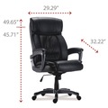 Office Chairs | Alera ALEEG44B19 Egino Big and Tall Chair Supports Up to 400 lbs. - Black Seat/Back, Black Base image number 6