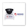 Stamps & Stamp Supplies | ACCUSTAMP2 035537 1.63 in. x 0.5 in. RECEIVED Pre-Inked Shutter Stamp - Red/Blue image number 1