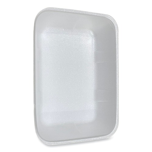 Food Trays, Containers, and Lids | GEN 20KWH 12 in. x 8.7 in. x 2.45 in. No. 20K Foam Meat Trays - White (125/Carton) image number 0