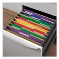 File Folders | Universal UNV16166 Reinforced 1/3-Cut Assorted Top-Tab File Folders - Letter Size, Assorted Colors (100/Box) image number 4