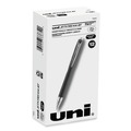 Pens | uni-ball 73832 Jetstream 1 mm Retractable Hybrid Gel Pen - Black Ink/Black/Silver Barrel/Bold (1-Dozen) image number 0