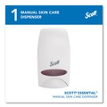 Skin Care & Hygiene | Scott 92144 5 in. x 5.25 in. x 8.38 in. 1000 mL Essential Manual Skin Care Dispenser - White image number 1