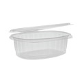 Food Trays, Containers, and Lids | Pactiv Corp. YCA910480000 EarthChoice 48 oz. Recycled PET Hinged Container - Clear (190/Carton) image number 3