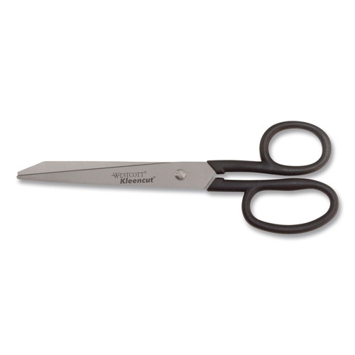 Clearance Center | Westcott 19018 8 in. Long 3.75 in. Cut Length Straight Black Handle Kleencut Stainless Steel Shears image number 0