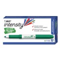 Washable Markers | BIC GDE11 GRN Intensity Low Odor Dry Erase Marker - Fine Bullet Tip/Green (1-Dozen) image number 0