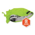 Safety & First Aid | Ergodyne 12476 Chill-Its 6615 One Size Fits Most High-Performance Bandana Doo Rag with Terry Cloth Sweatband - Lime image number 5