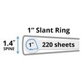 Binders | Avery 17295 3 Slant Rings 1 in. Capacity 11 in. x 8.5 in. Durable View Binder with DuraHinge - Aqua image number 3
