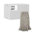 Just Launched | Boardwalk BWK220CCT 20 oz. Premium Cut-End Cotton Wet Mop Heads - White (12/Carton) image number 2