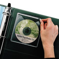 Sheet Protectors | C-Line 70568 1 Disc Capacity Self-Adhesive CD Holder - Clear (10/Pack) image number 3