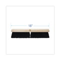 Labor Day Sale | Boardwalk BWK20618 3 in. Black Medium Weight Polypropylene Bristles 18 in. Brush Floor Brush Head image number 1