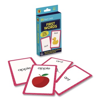  | Carson-Dellosa 0769647197 First Words Flash Cards, 3.25 x 5.25, Assorted Colors, 54 Cards