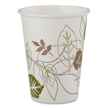 Dixie 2342WS Pathways 12 oz. Paper Hot Cups (25/Bag, 20 Bags/Carton)