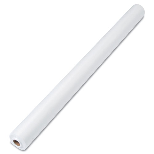 Linen and Table Accessories | Tablemate LS4050WH 40 in. x 50 ft. Cut-To-Fit Linen-Soft Non-Woven Polyester Banquet Roll - White image number 0