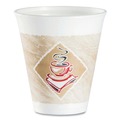 Just Launched | Dart 12X16G 12 oz. Cafe G Foam Hot/Cold Cups - White/Brown/Red (1000/Carton) image number 1