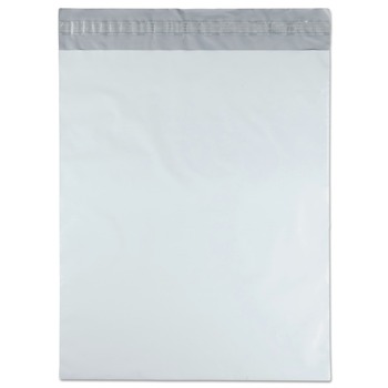JUST LAUNCHED | Quality Park QUA46200 #5 1/2 Square Flap with Perforated Strip Redi-Strip Adhesive Closure 14 in. x 17 in. Poly Mailer - White (100/Pack)