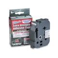 Labels | Brother P-Touch TZES951 0.94 in. x 26.2 ft. TZ Extra-Strength Adhesive Laminated Labeling Tape - Black on Matte Silver image number 0