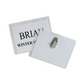 Label & Badge Holders | C-Line 95596 4 in. x 3 in. Top Load Clip Style Name Badge Kits - Clear (96/Box) image number 1