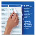 Labels | Avery 08460 1 in. x 2.63 in. Easy Peel Address Labels with Sure Feed Technology for Inkjet Printers - White (30/Sheet, 100 Sheets/Box) image number 2
