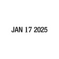Stamps & Stamp Supplies | COSCO 2000PLUS 010129 Self-Inking Economy Dater - Black image number 2