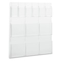 Office Filing Cabinets & Shelves | Safco 5606CL 30w x 2d x 34.75h Reveal Clear 12-Compartment Literature Displays - Clear image number 0