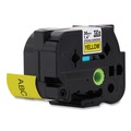 Labels | Brother P-Touch TZES661 1.4 in. x 26.2 ft. TZ Extra-Strength Adhesive Laminated Labeling Tape - Black on Yellow image number 1