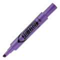 Highlighters | Avery 24060 HI-LITER Desk-Style Chisel Tip Highlighters - Fluorescent Purple Ink/Black Barrel (1-Dozen) image number 1