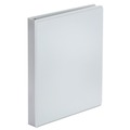 Binders | Universal UNV20962CT Economy 11 x 8.5 1 in. Capacity Round Ring View Binder, 3 Rings - White (12/Carton) image number 0
