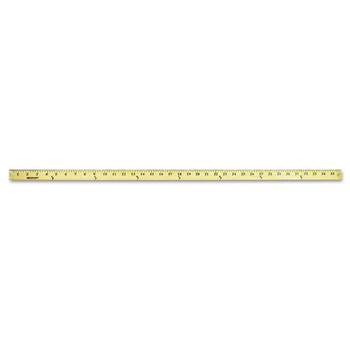 Westcott 10425 36 in. Long Wood Yardstick with Metal Ends - Clear Lacquer Finish