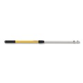 Mops | Rubbermaid Commercial HYGEN FGQ75500YL00 48 in. - 72 in. HYGEN Quick-Connect Extension Handle - Yellow/Black image number 1